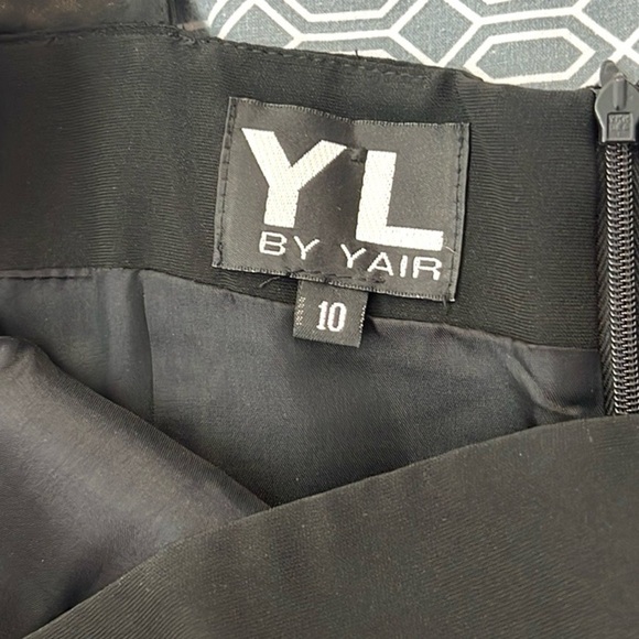 YL By Yair,STUNNING Black Velvet Cutout Tuxedo Cocktail Dress w/Bra Holders,EUC - Picture 4 of 15